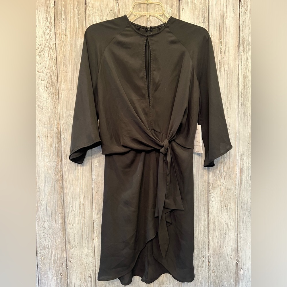 Spring Haze Black Dress